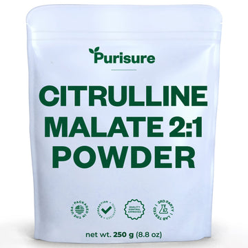 Purisure L-Ctrulline Powder 250g, Premium Citrulline 2:1 Malate Supplement for Strength Purisure Au supplements