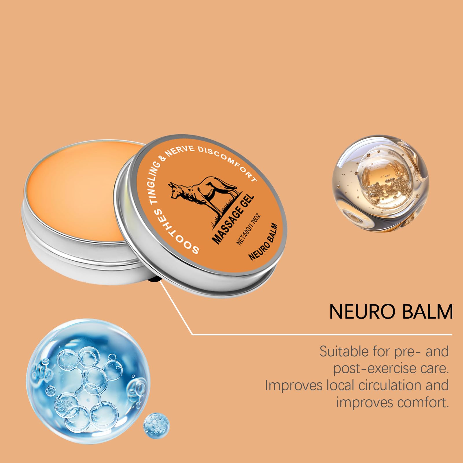 ZQDXSYN Neuro Balm, Joint & Muscle Soothing Cream, Joint Care Soothing Cream, Daily Body Care & Muscle Care (3PCS) ZQDXSYN Au supplements