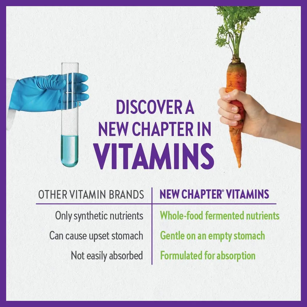 New Chapter Perfect Prenatal Vitamins, Organic Prenatal Vitamins, Non-GMO Ingredients for Healthy Baby & Mom - Folate (Methylfolate), Iron, Vitamin D3 New Chapter Au supplements