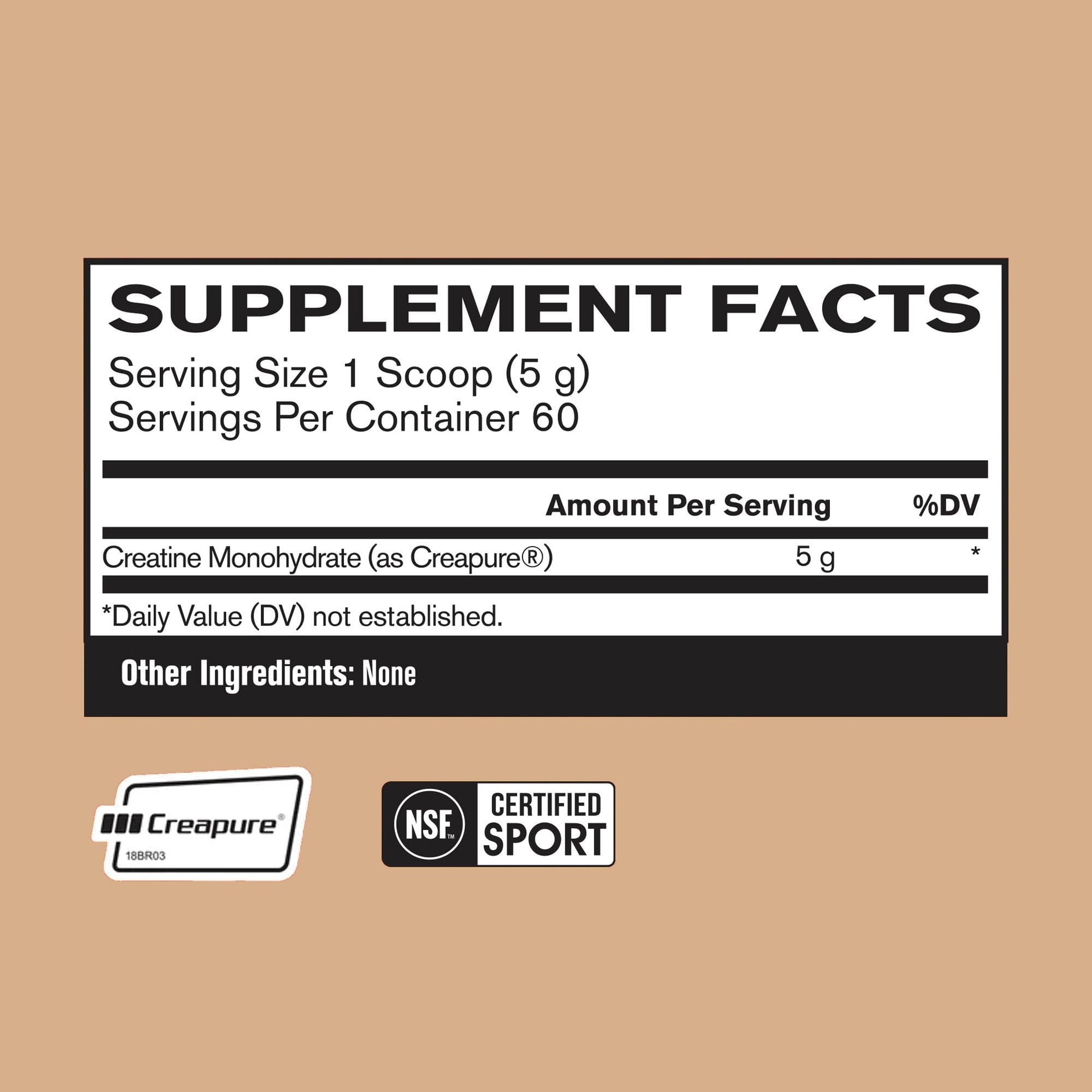 BARE PERFORMANCE NUTRITION, BPN Pure Creatine Monohydrate Powder by Creapure, 5g of Creatine per Serving, Supports Muscle Growth, Unflavored Creatine Powder, 60 Servings BARE PERFORMANCE NUTRITION Au supplements