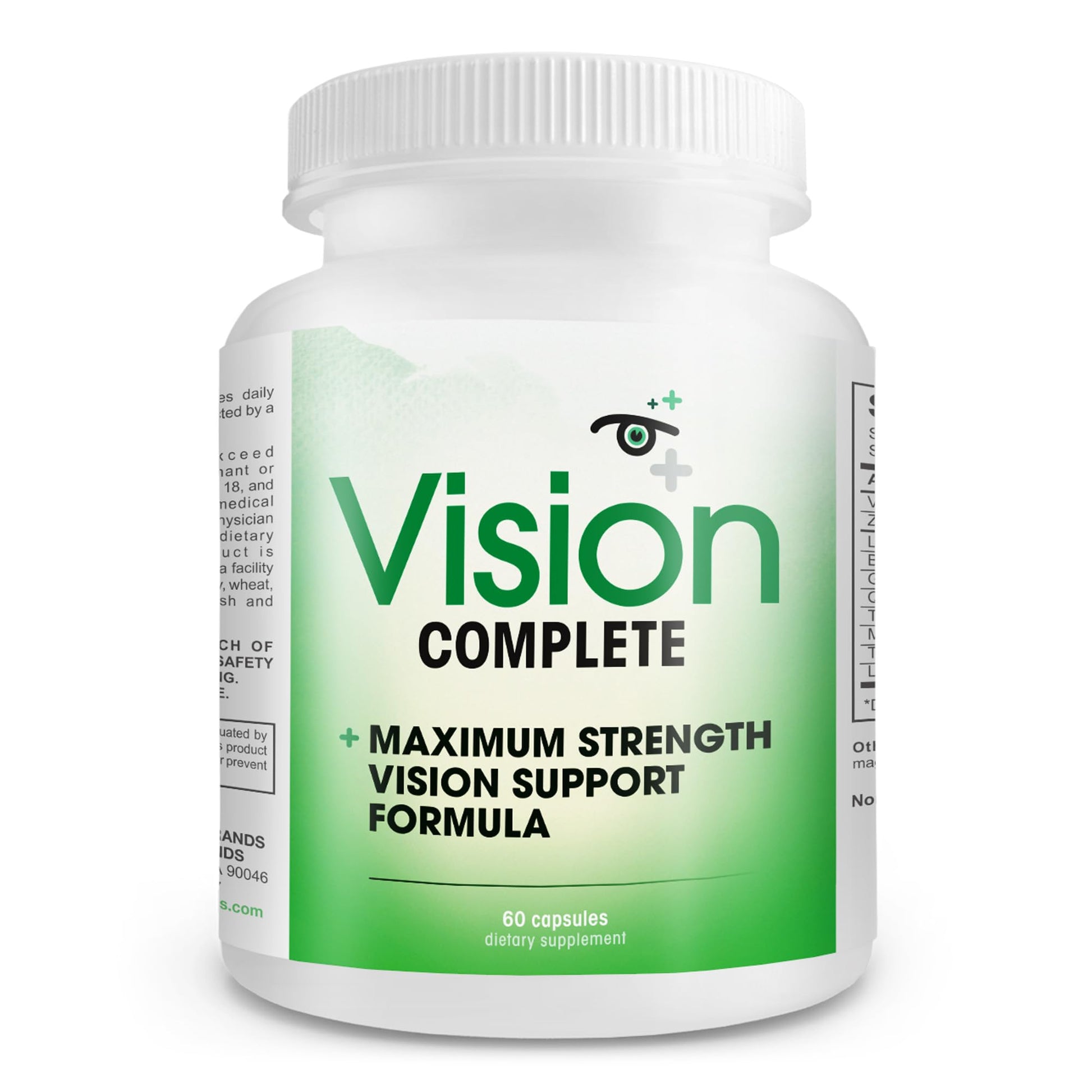 Vision Complete Natural Eye Support Formula Maximum Strength Vision Support Blend of Lutein in One Daily Vision Supplement. Instant BrandsAu supplements