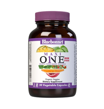 Bluebonnet Nutrition Maxi One Whole Food Multiple, Enzymes, Energy, Vitality, Gluten, Kosher, Soy & Dairy-Free, Vegetarian Friendly, Non-GMO, 30 Count BlueBonnet Au supplements