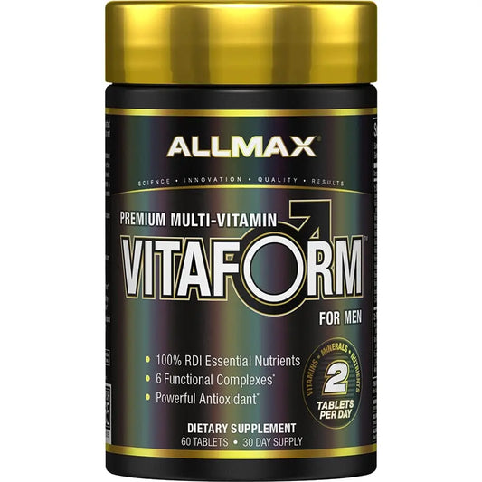 ALLMAX Nutrition Premium Vitaform, Performance Vitamin for Men, 60 Tablets ALLMAXAU supplements