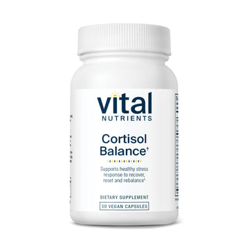 Vital Nutrients Cortisol Balance - Vegan Stress Relief Supplement - Cortisol Manager Supports Energy & Stress Levels - Ashwagandha & Magnesium for Relaxation - Gluten, Dairy, Soy Free - 30 Capsules Vital Nutrients Au supplements