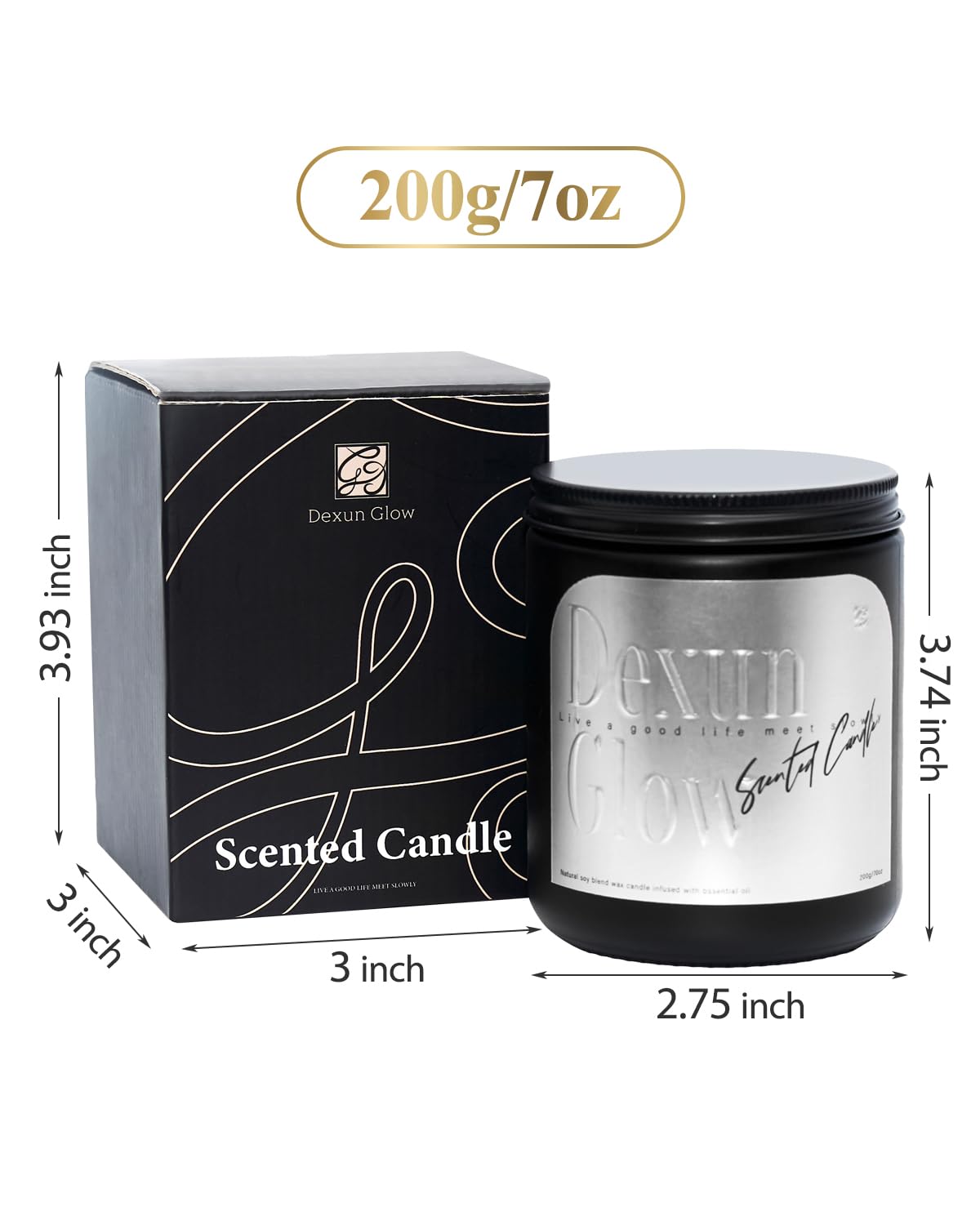 Aromatherapy Candle, Handcrafted with Natural Soy Wax and Essential Oils for Home Scented Appreciation Dexun Glow Au supplements