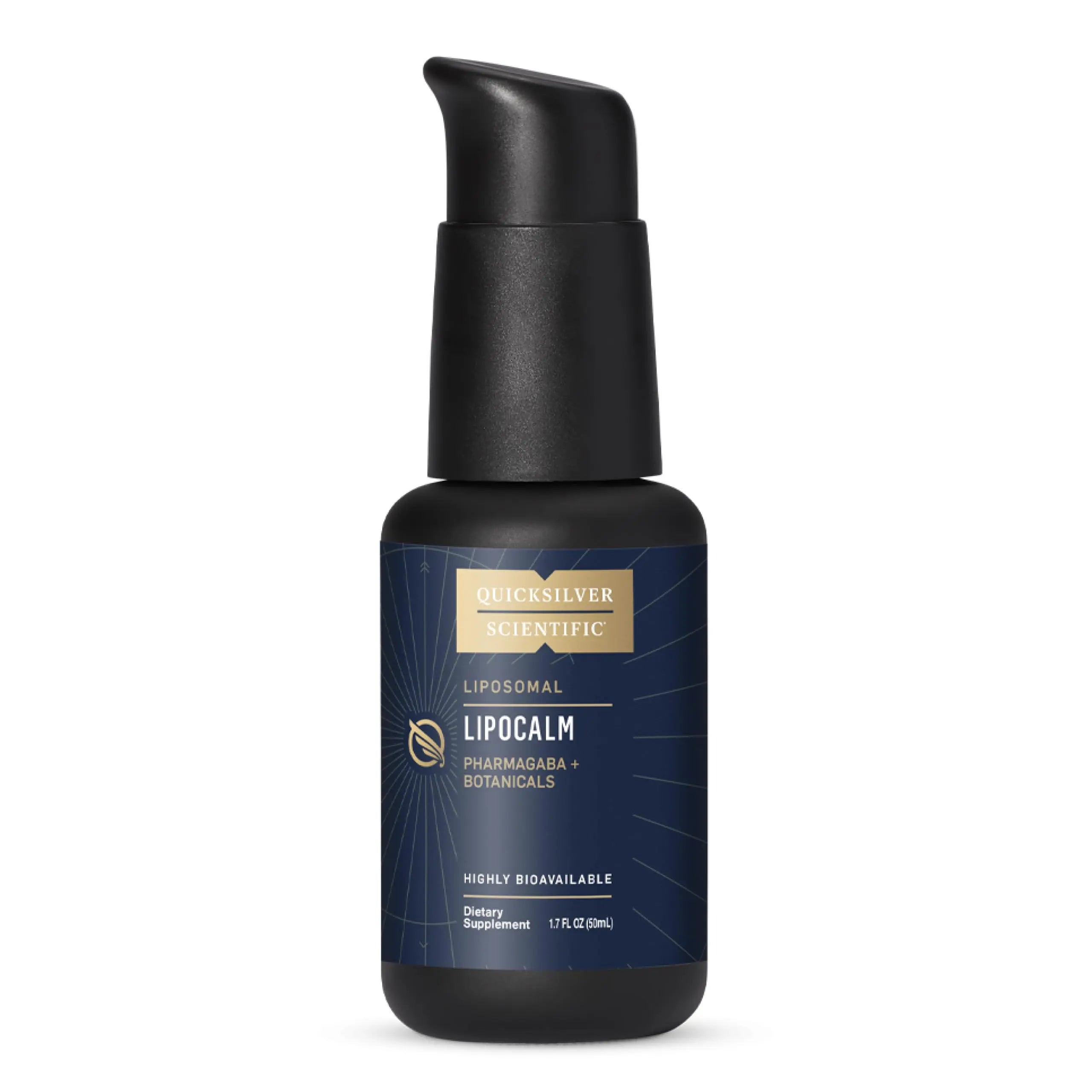 Quicksilver Scientific LipoCalm - Liposomal GABA with Herbs for Relaxation Support - Chamomile, Passionflower Herb & Skullcap Supplement for Peace of Mind & Sleep Calm Support (1.7oz / 50ml) Quicksilver Scientific Au supplements