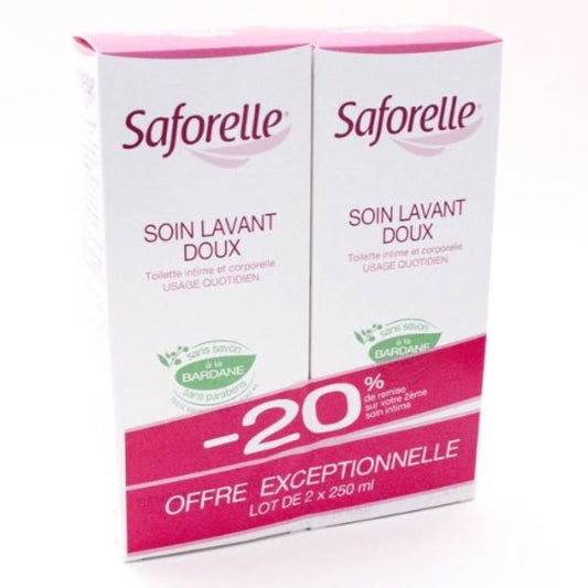 Saforelle Gentle Cleansing Care 2X250ml SaforelleUS supplements