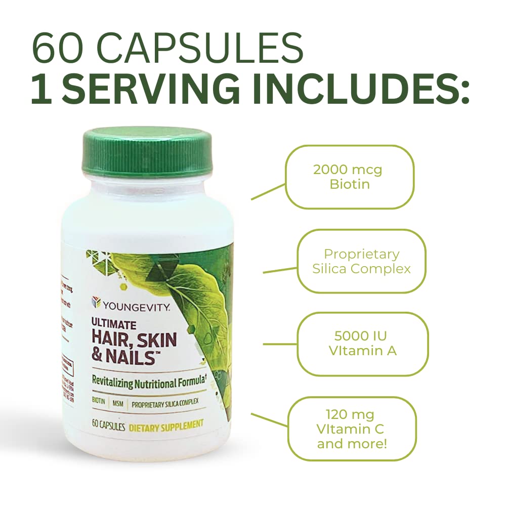 Youngevity Hair Skin and Nails Formula - 60 Capsules… Youngevity Au supplements