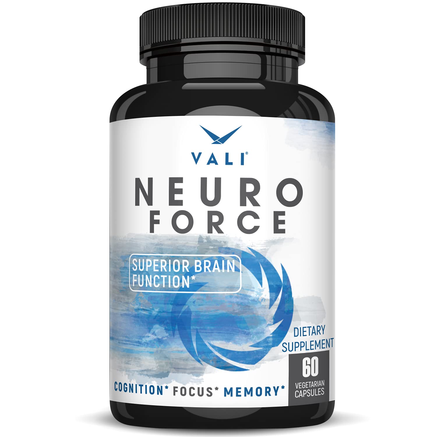 VALI Neuro Force Brain Booster Supplement for Focus, Memory, Clarity & Energy. Extra Strength Nootropic Cognitive Function Support for Mental Performance. with Natural Caffeine. 60 Veggie Capsules VALI Au supplements