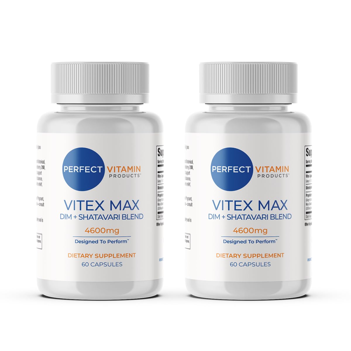Perfect Vitamin Products Vitex Max DIM + Shatavari – Hormone Balance & Menopause Support for Women – Vegan Blend with Adaptogens for Mood, Cycle & Stress Relief – 4600mg (2-Pack) Perfect Vitamin Products Au supplements