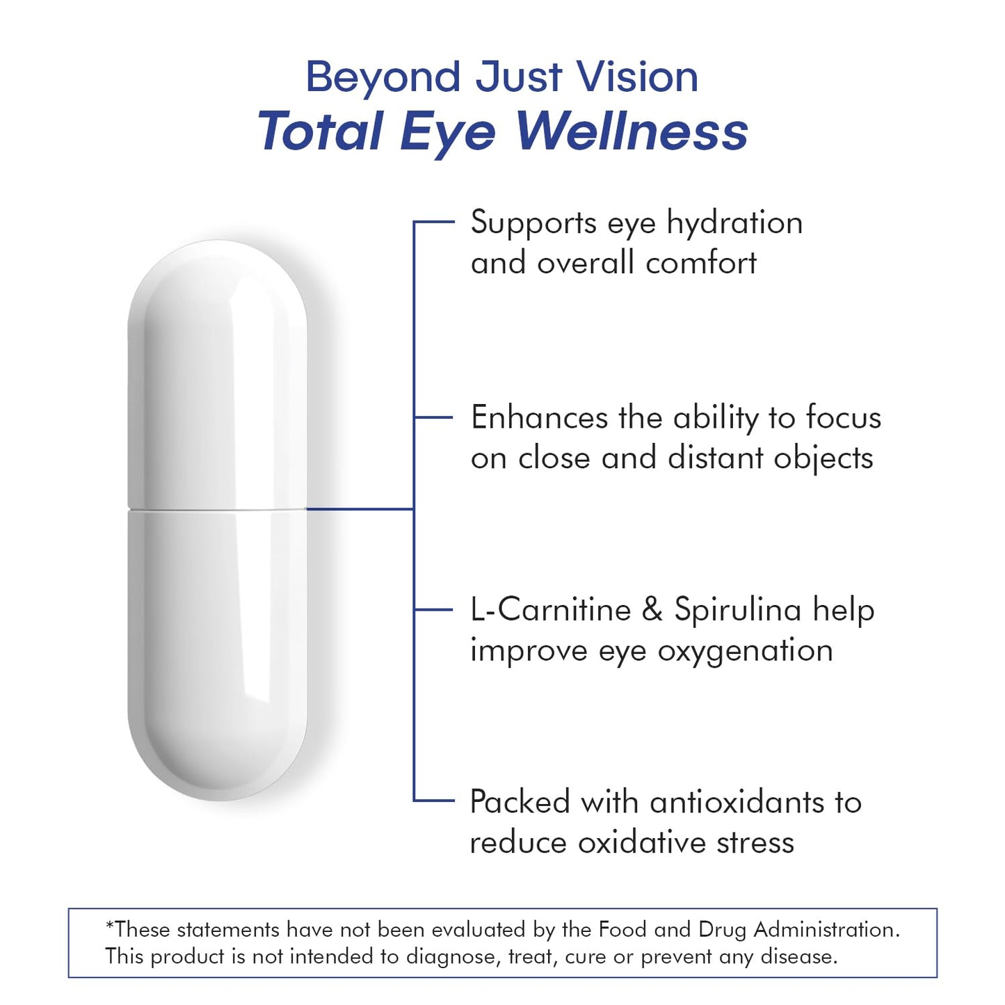 VisiUltra Eye Health Supplement – 14 Essential nutrients for Clear Vision, Blue Light Protection, and Long-Term Eye Health. Supports Clarity and Eye Wellness. 60 Capsules. (1 Pack) VisiUltraAu supplements
