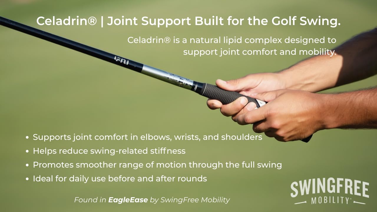 EagleEase – Targeted Joint Support Cream for Golfers & Athletes | Helps Support Elbows & Mobility During & After Play | Fast-Absorbing – 3 oz SwingFree Mobility Au supplements