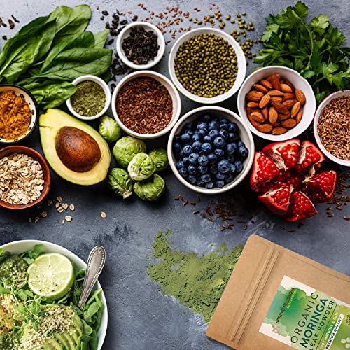 1KG Moringa Superleaf Powder Oleifera 100% Organic Raw Premium Quality Non-GMO Spring Blossom Au supplements