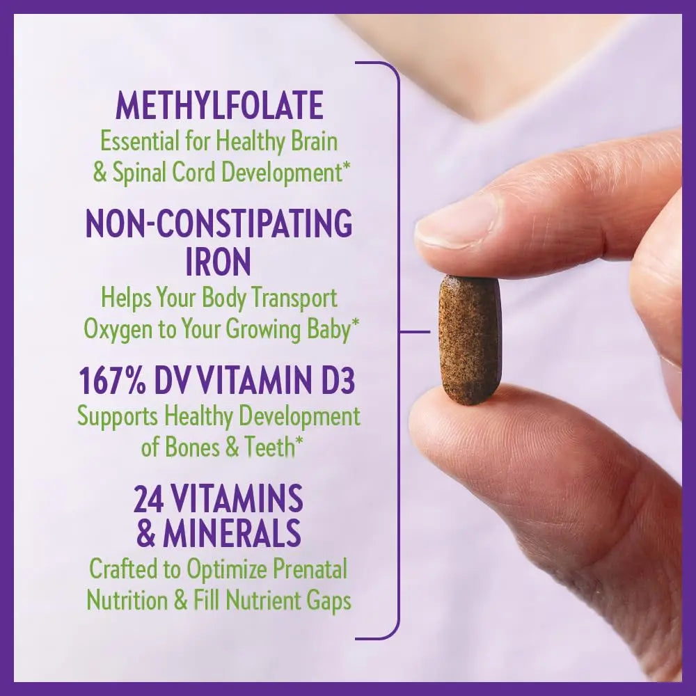 New Chapter Perfect Prenatal Vitamins, Organic Prenatal Vitamins, Non-GMO Ingredients for Healthy Baby & Mom - Folate (Methylfolate), Iron, Vitamin D3 New Chapter Au supplements