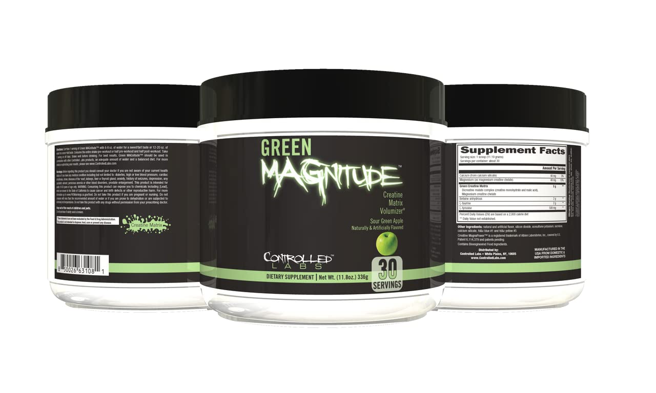 CONTROLLED LABS Green Magnitude Supplement, Synergistic Creatine Formula Powder CONTROLLED LABS Au supplements