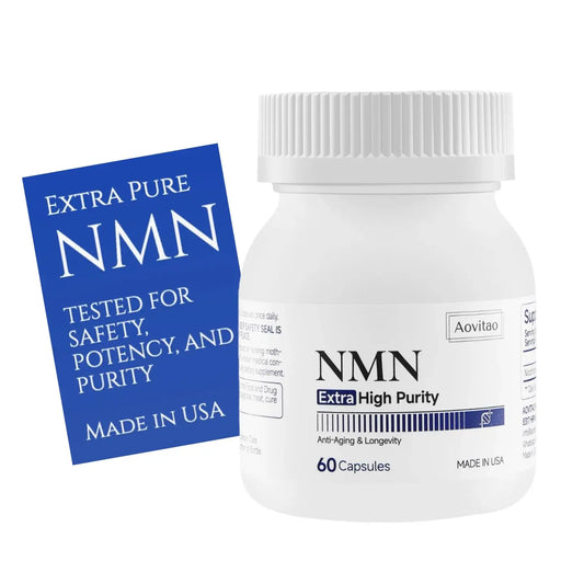 AOVITAO NMN Supplement 500mg Ultra Pure 99.8% | Stabilized Form | Supports NAD+ Production, Cellular Health & Healthy Aging | 60 Capsules AOVITAOAU supplements