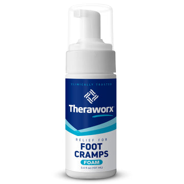 Theraworx Fast-Acting Foam for Foot Cramp Relief with Magnesium Sulfate - 3.4 Fl Oz - 1 Count Theraworx Au supplements