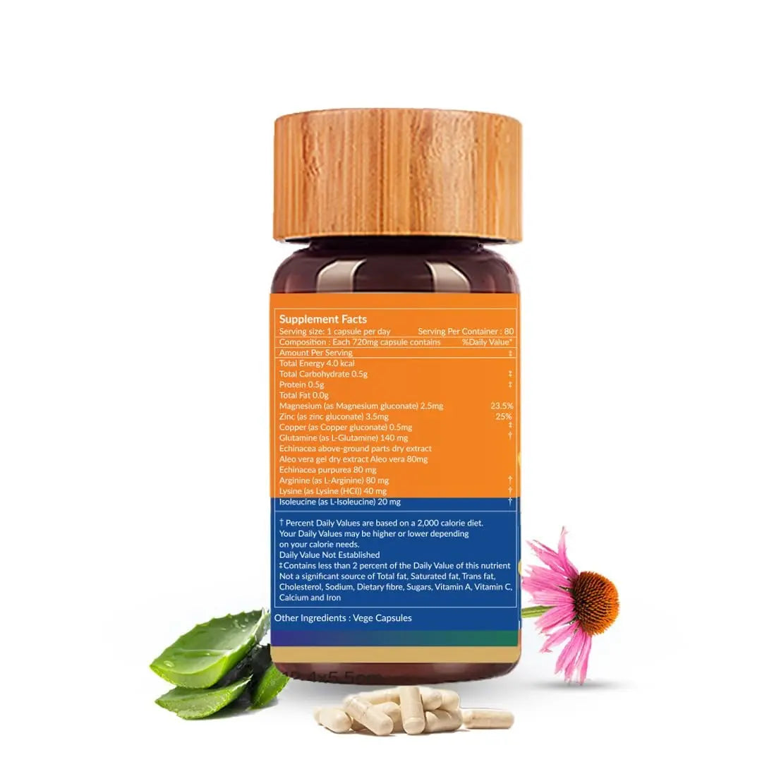 Biogetica Reginmune - Natural Immune Support Care Daily Boost Immune System Booster - 80 Capsules Biogetica Au supplements