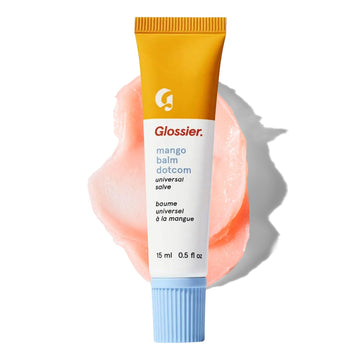 Glossier Balm Dotcom Hydrating Tinted Lip Balm - Universal Salve, Up to 12Hr Moisture for Dry Lips, Cuticles & Skin - Lanolin, Beeswax & Castor Oil - Mango, Tropical Peach Tint, 15ml Glossier Au supplements