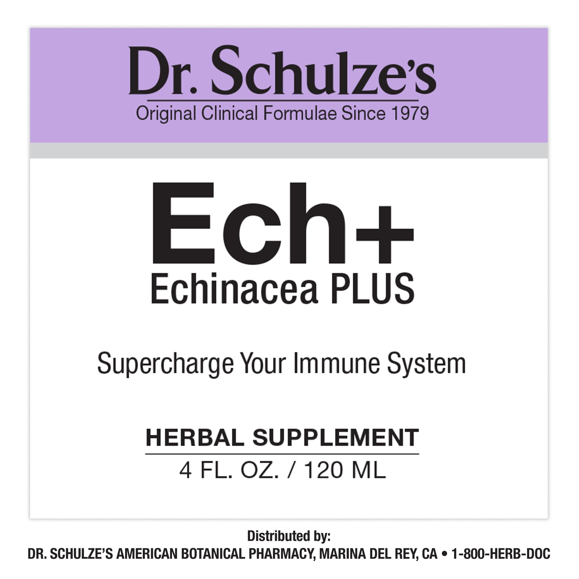 Dr. Schulze's Echinacea Plus | Echinacea Root and Seed | All Organic Extract | Gluten-Free Dr. Schulze's Au supplements