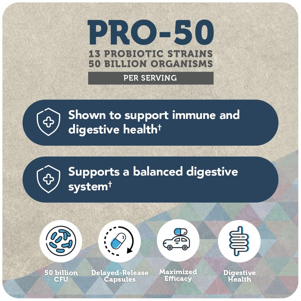 Vitamin Bounty Pro-50 Probiotics Supplement- 13 Probiotic Strains, Gut Health Vitamin Bounty Au supplements