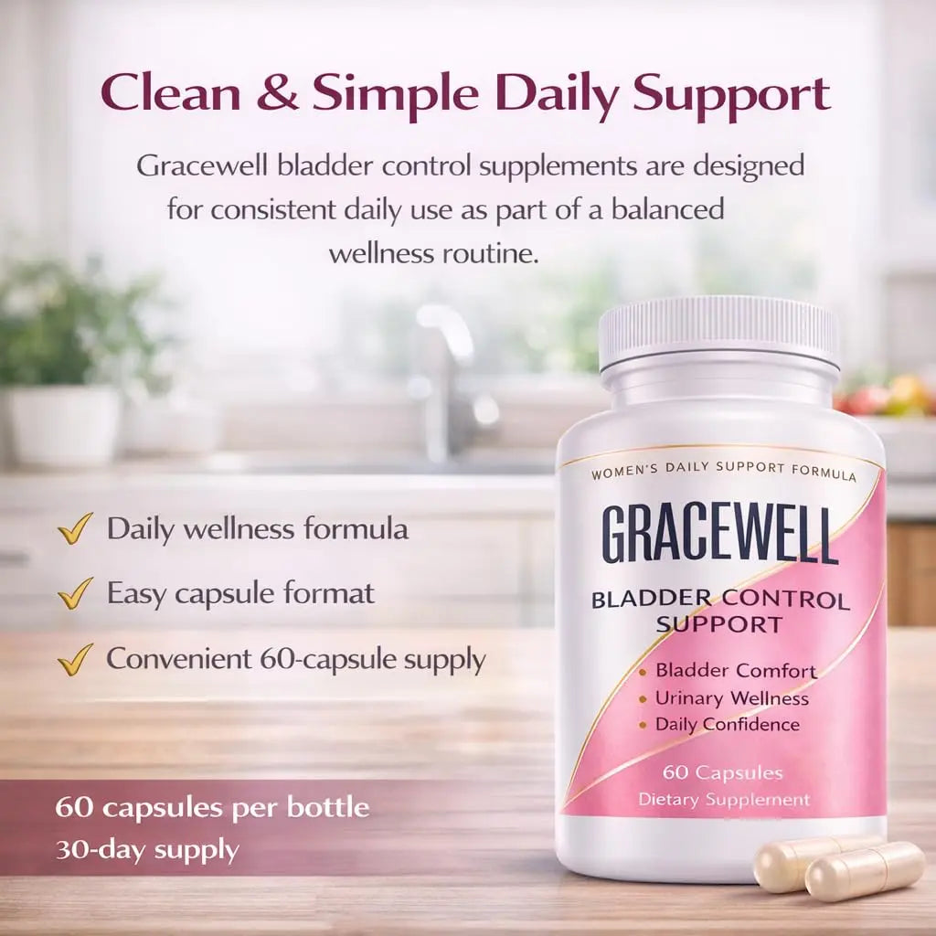 DXWXH Gracewell Bladder Wellness Supplement for Women & Men, Herbal Support with Asian Ginseng, Chinese Yam, Chinese Peony, Urinary Tract Health Formula, 60 Capsules (1) DXWXH Au supplements