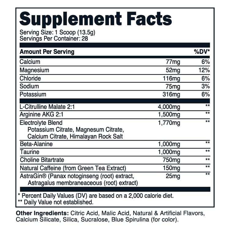 TransformHQ Pre-Workout 28 Servings - Perform - Gluten Free, Non-GMO (Blue Raspberry) TransformHQ Au supplements