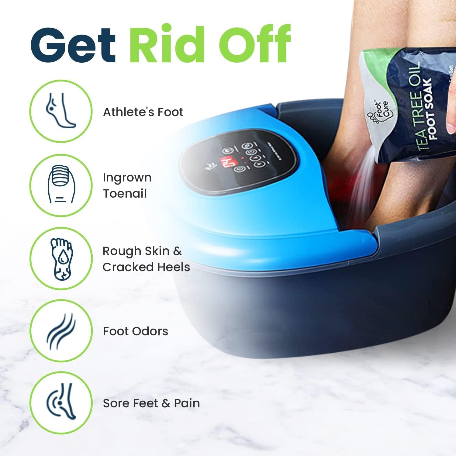 Tea Tree Oil & Citrus Detox Foot Soak with Epsom Salts - All Natural Salts for Post Workout FOOT CURE Au supplements