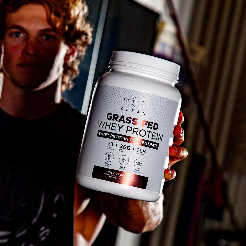 Type Zero Grass Fed Whey Protein Concentrate Powder (Chocolate, 2LBS) - Gluten Free Type Zero Au supplements