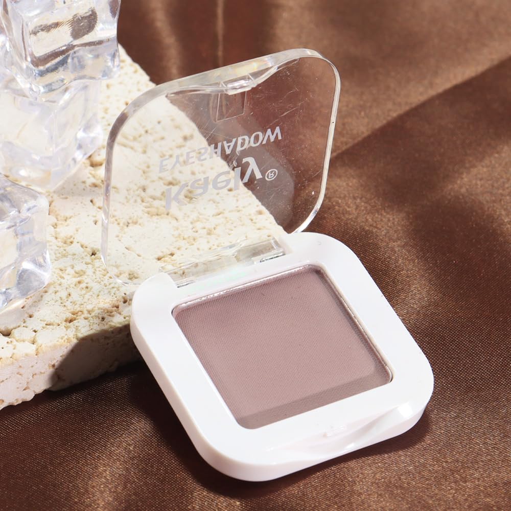 evpct Mauve Taupe Plum Matte Single Eye Shadow Palette Makeup for Older Women, Plum Lavender Purple Natural Cream Eyeshadow Palette for Green Eyes, High Pigment Mini Monochrome Eyeshadow evpct Au supplements