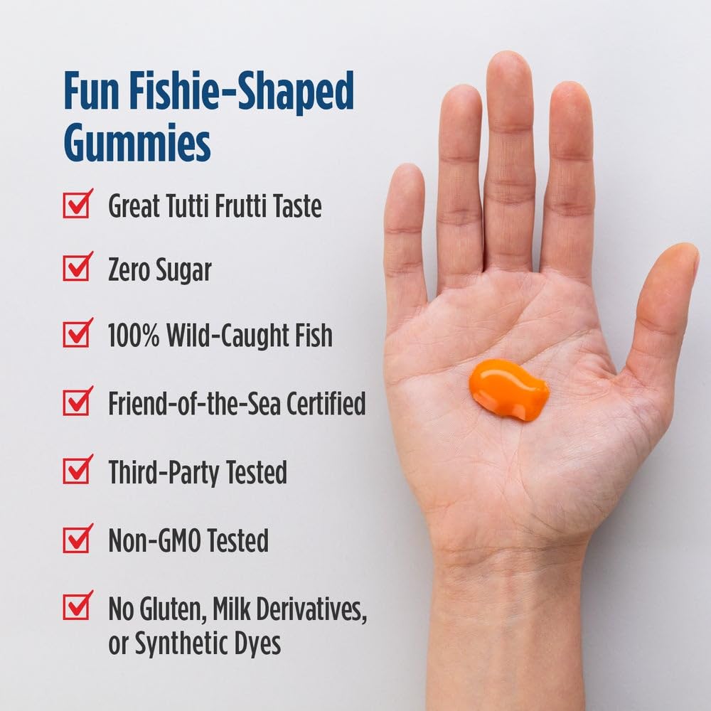 Nordic Naturals Nordic Omega-3 Fishies, Tutti Frutti - 36 Fishies - 300 mg Total Omega-3s with EPA & DHA - Healthy Brain, Mood, Vision & Immune System - Non-GMO - 36 Servings Nordic Naturals Au supplements