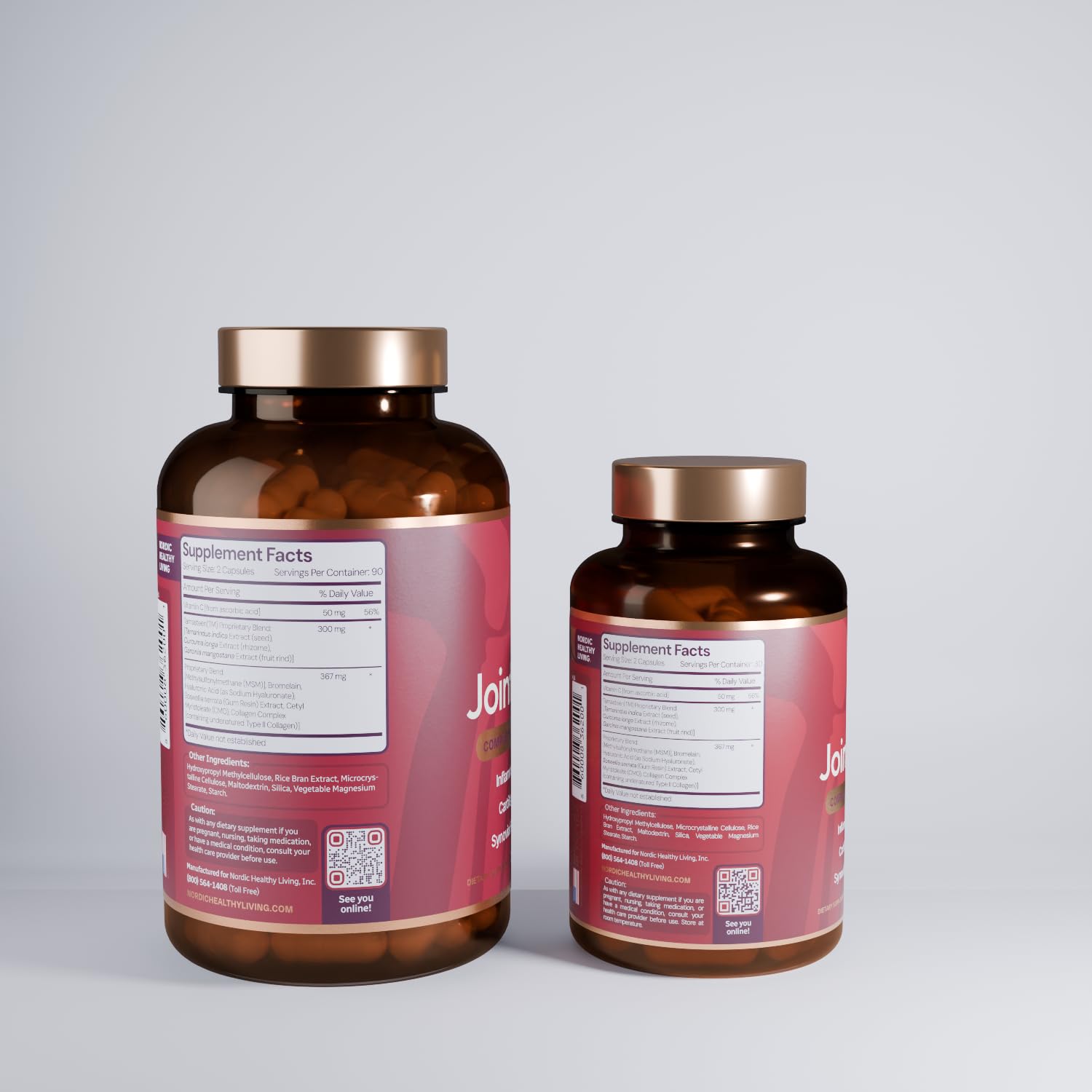 Nordic Healthy Living Joint Food AS SEEN ON TV | Powered by Clinically Studied Tamasteen | Joint Mobility and Comfort with Triple Action Formula (1 Month Supply) Nordic Healthy Living Au supplements