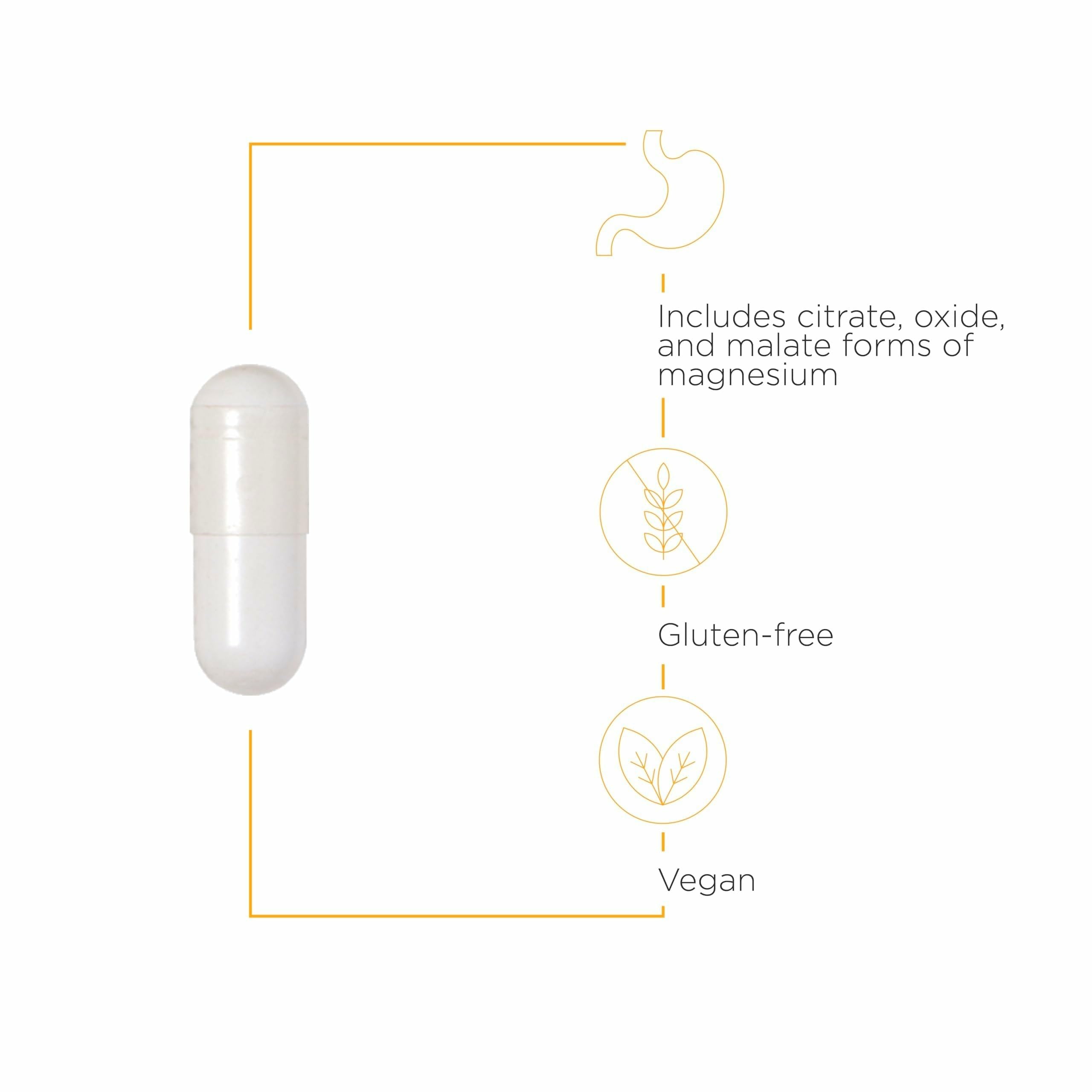 Integrative Therapeutics Tri-Magnesium - Supports Cellular Energy & Energy Metabolism* - Magnesium Supplement for Heart & Nerve Health Support* - Dairy-Free & Gluten-Free - 90 Capsules (90 Servings) Integrative Therapeutics Au supplements