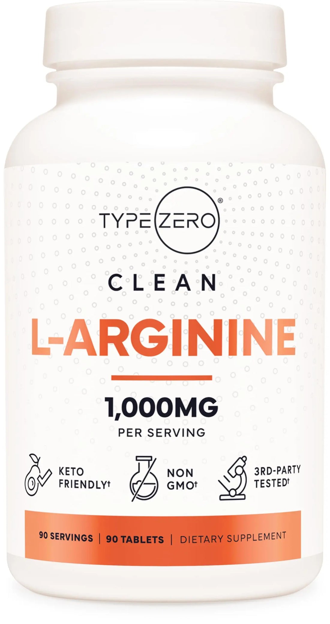 Type Zero L-Arginine 90 Tablets 1,000 mg per Serving - Non-GMO Type Zero Au supplements