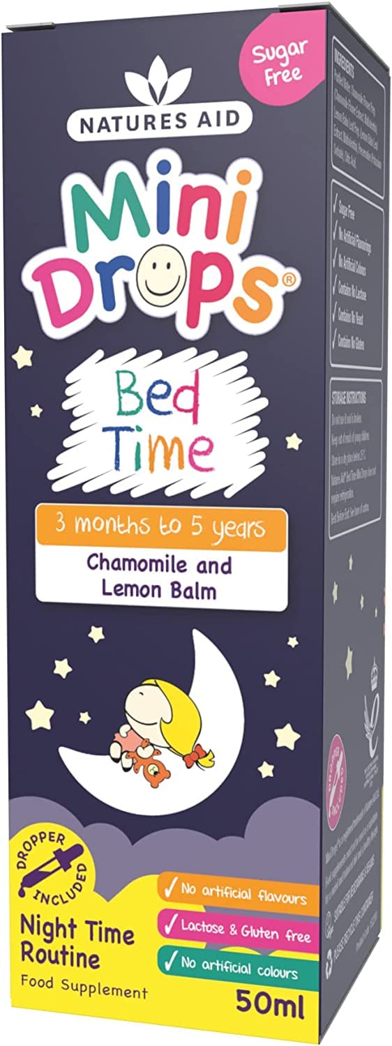 Natures Aid Bed Time Mini Drops for Children 3 Months - 5 Years, 50ml natures aid Au supplements