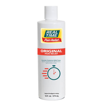 Real Time Pain Relief Cream 16oz Bottle | 17 Natural Ingredients: 1.25% Menthol, Arnica & MSM | Muscle Strain & Joint Discomfort Relief for Arthritis, Cramps, Sprains, Bruises, Hands, Back & Knee Pain Real Time Pain Relief Au supplements