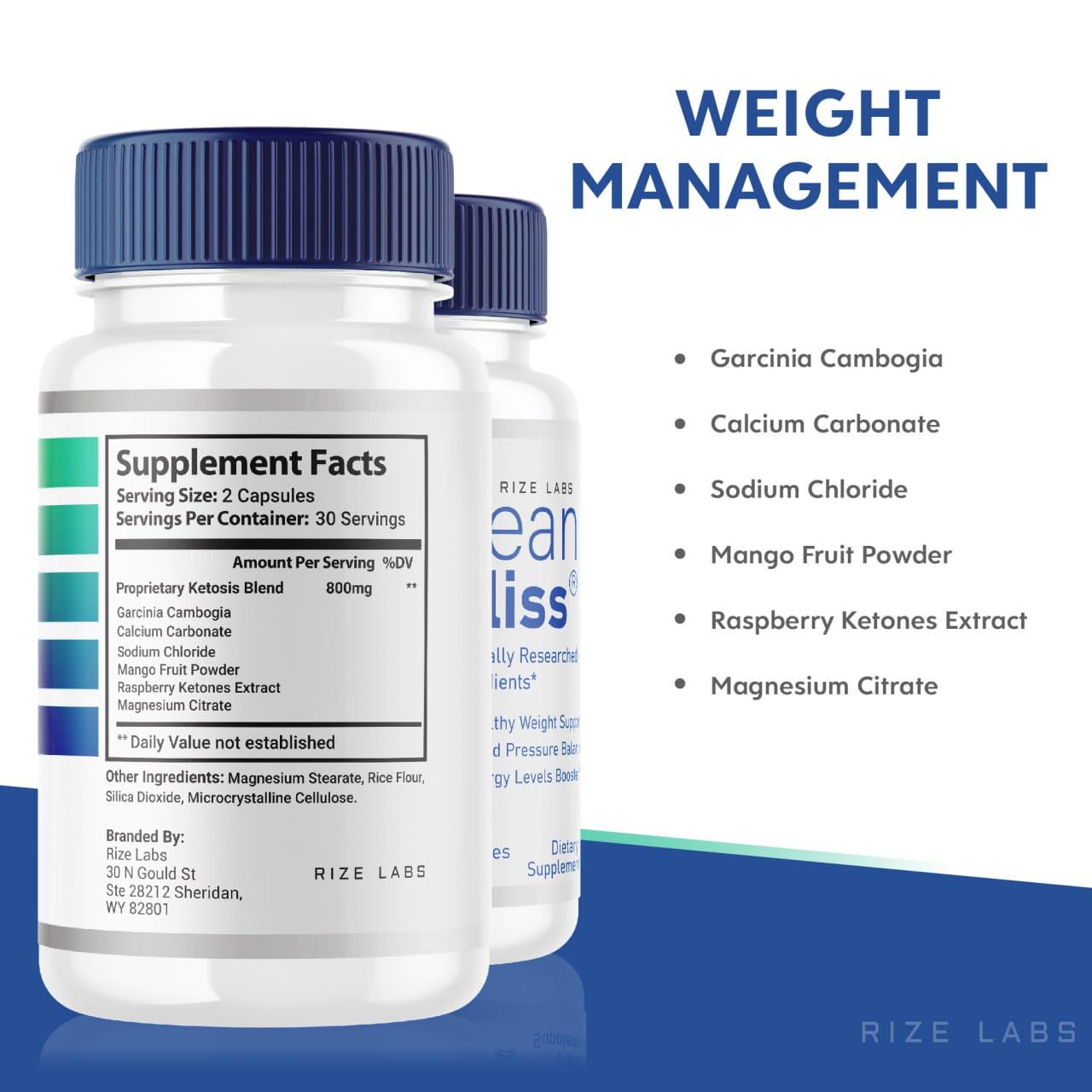 (3 Pack) Lean Bliss Weight Loss Pills, Lean Bliss Fat Burning Formula, LeanBliss Advanced rize labs Au supplements