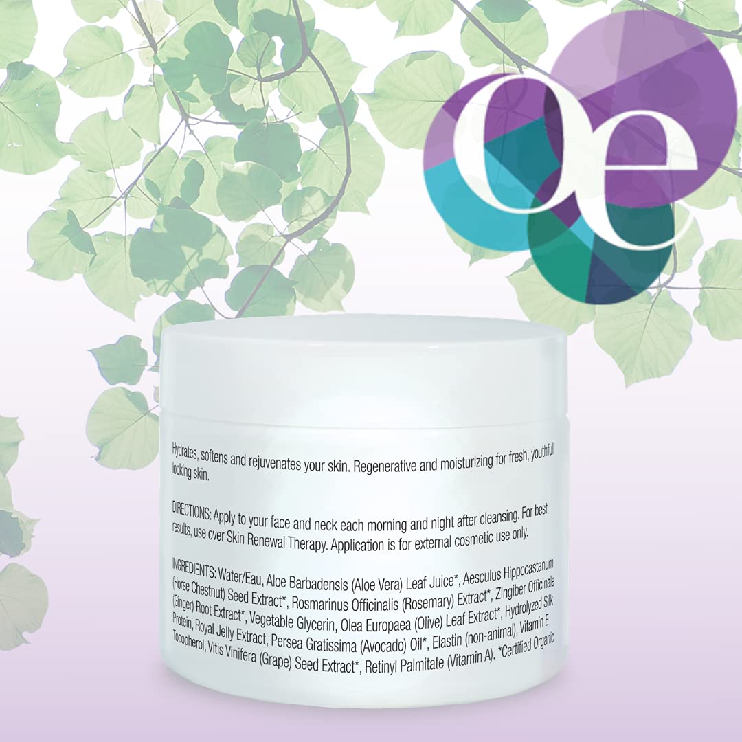Organic Excellence Organic Moisturizer Face Cream, All Natural Face Moisturizer with Silk Protein to Hydrate, Nourish Protect Skin and Promote Collagen Production Non-Toxic & Fragrance-Free 2 oz Organic Excellence Au supplements