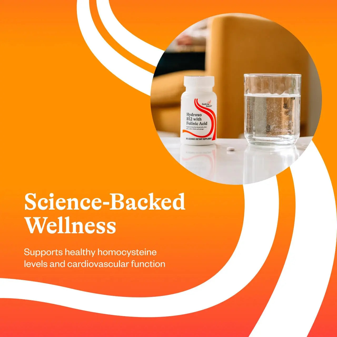 Seeking Health Hydroxo B12 with Folinic Acid - Supplement with Non-Methylated Form of Folate Seeking Health Au supplements
