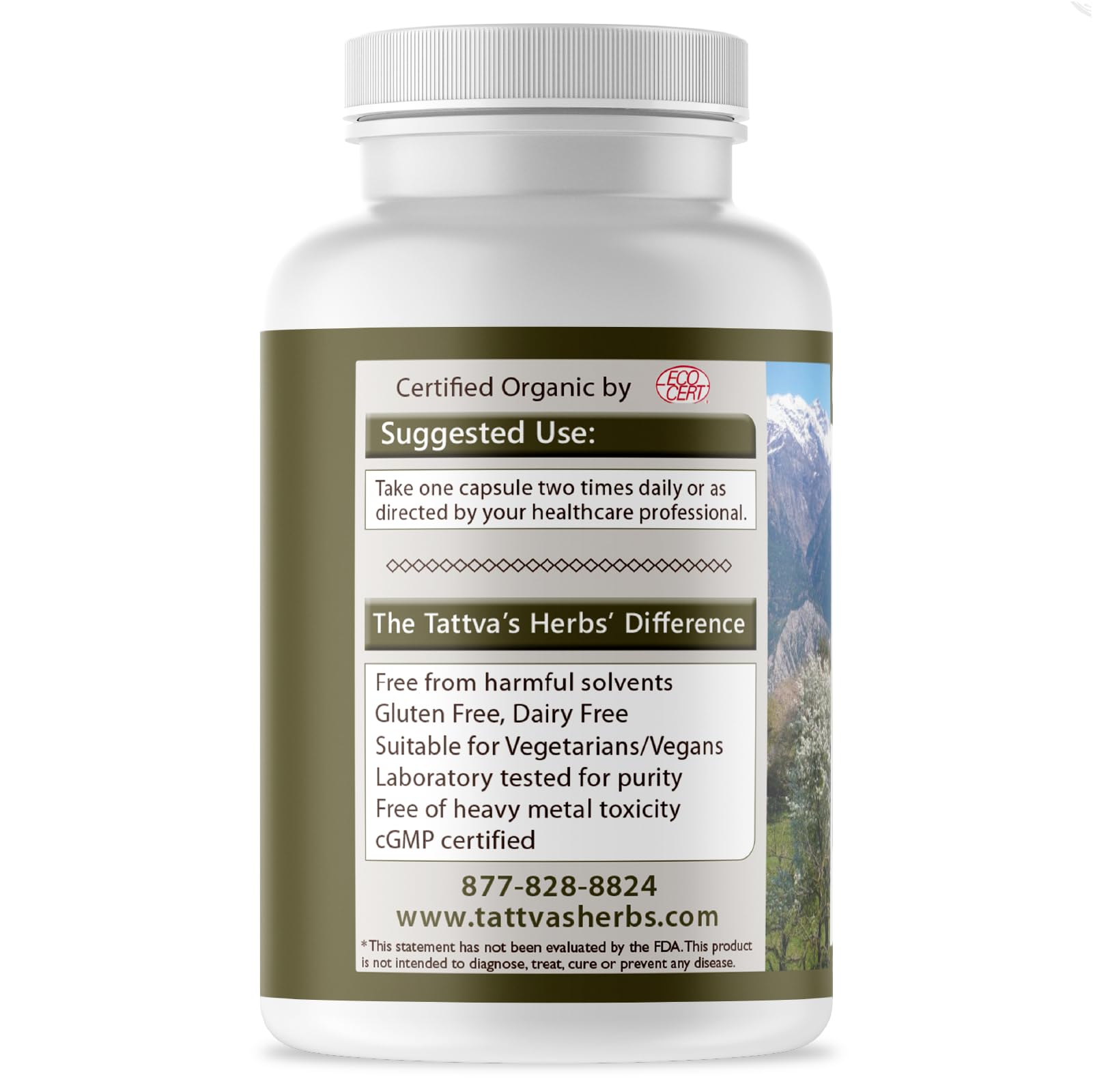 Tattva's Herbs Cardiopure Herbal Ayurvedic Supplement Vegetarian Capsules, Ashwagandha, Rauwolfia, & Arjuna Full Spectrum Co2 Extracts, Veggie Capsules, 240 Count, 25 Years of Premium Service Tattva's Herbs Au supplements