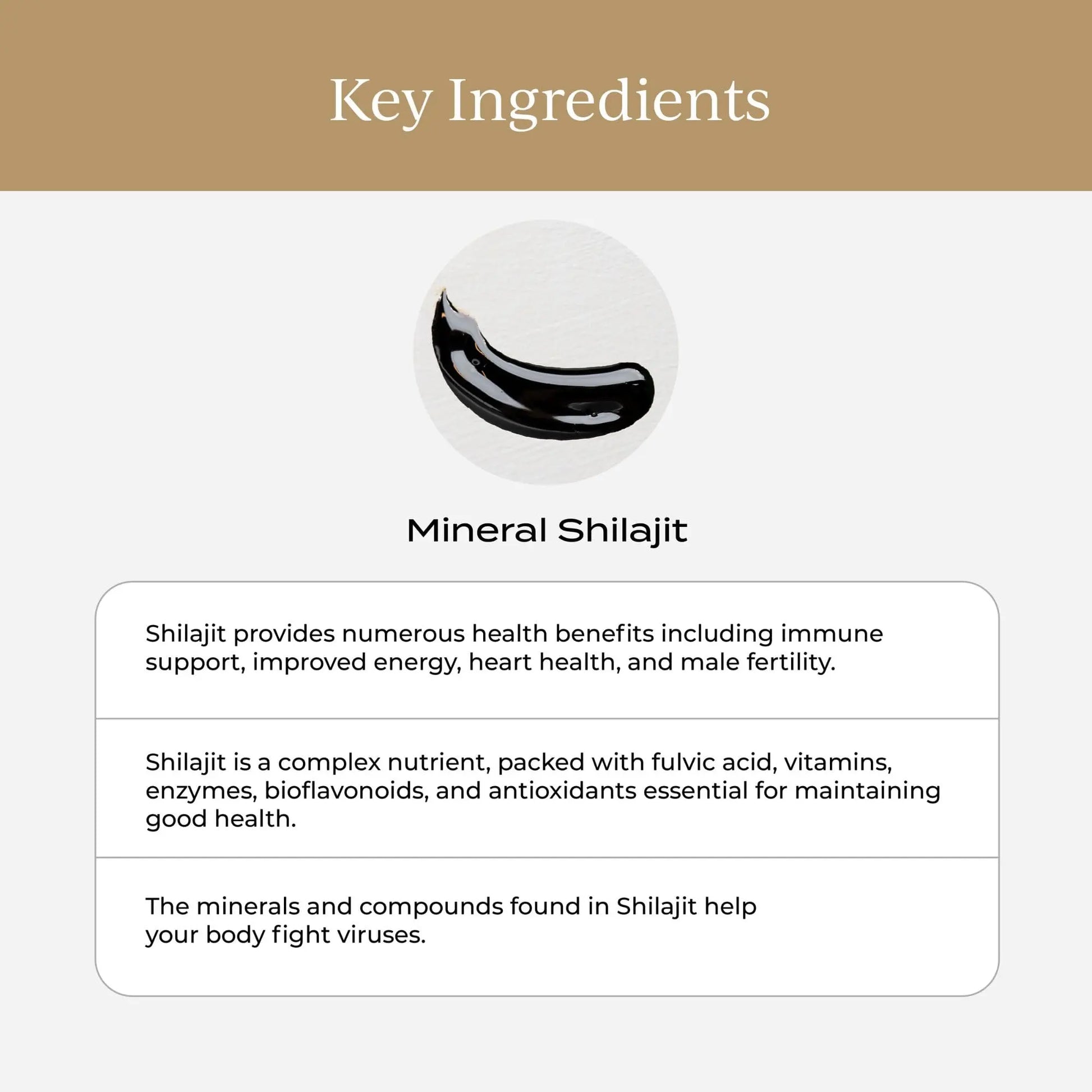 CYMBIOTIKA Pure Himalayan Shilajit Resin 500mg - 84+ Trace Minerals, High Potency with Elemental Gold & Fulvic Acid - for Energy, Focus, Immune & Digestive Support - Authentic Shilajit Resin CYMBIOTIKA Au supplements