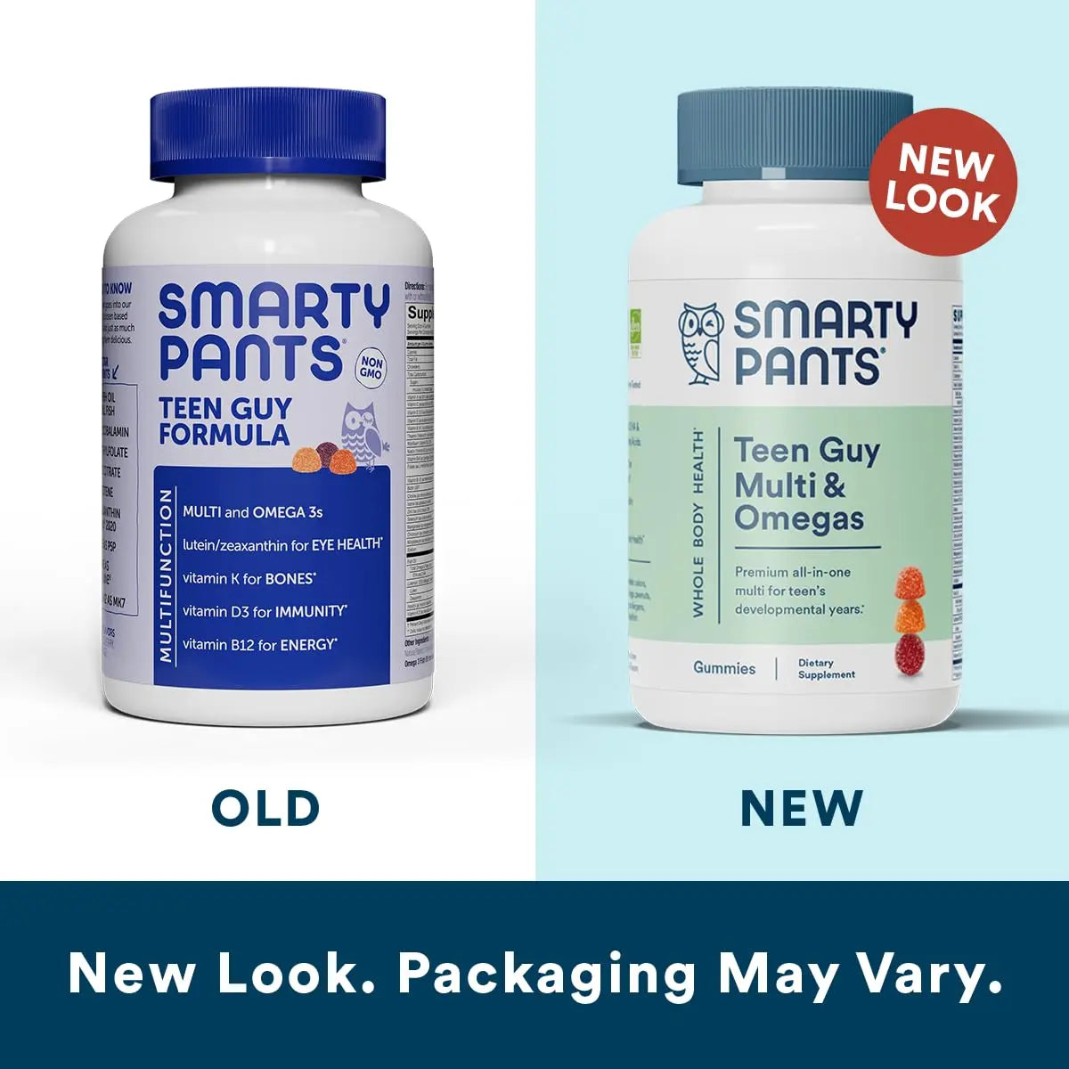SmartyPants Women's Multivitamin Gummies, Sugar Free: Biotin, Methylfolate, Omega 3 (ALA), Vitamin D & Teen Guy Multivitamin Gummies: Omega 3 Fish Oil (EPA/DHA), Vitamin D3, C, Vitamin B12, B6 SmartyPants Au supplements
