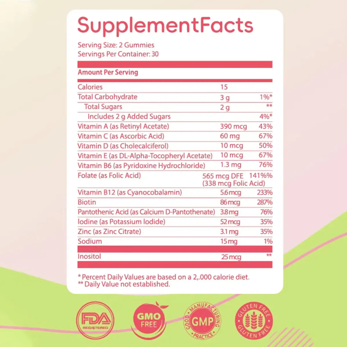 Methylated Multivitamin for Women Gummies，Inositol, Folate, Vitamins A C D3 E B12 K2, Herbal & Mineral Blend, Daily Vegan Gummy MOSEA ELEMENTS Au supplements