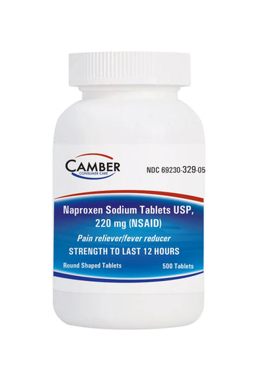 Camber Naproxen Sodium, 220 mg - Pain Reliever and Fever Reducer (500 Count) CAMBER PHARMACEUTICALS, INC Au supplements