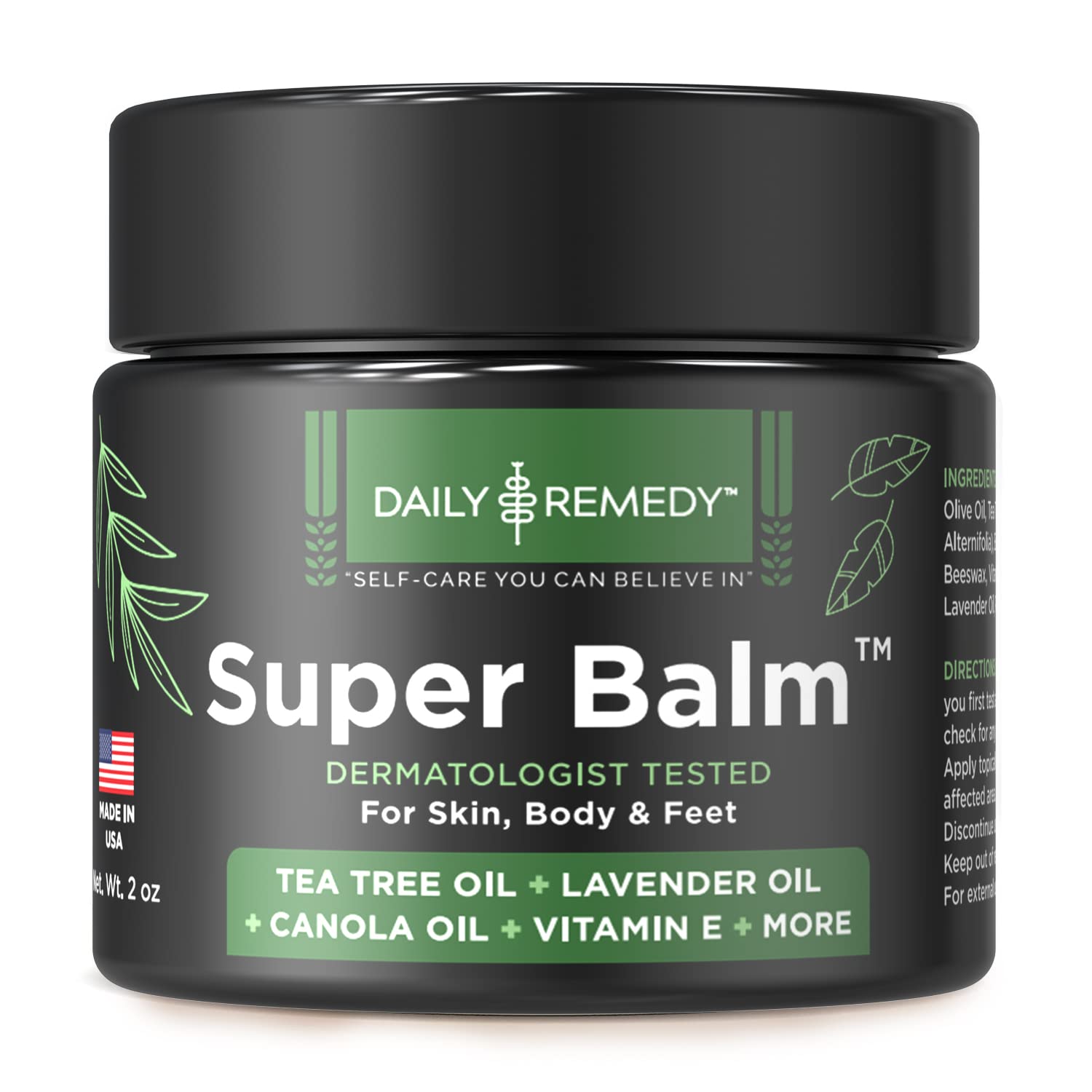 DAILY REMEDY Tea Tree Oil Extra Strength Super Balm - Athletes Foot Cream Combats DAILY REMEDY Au supplements