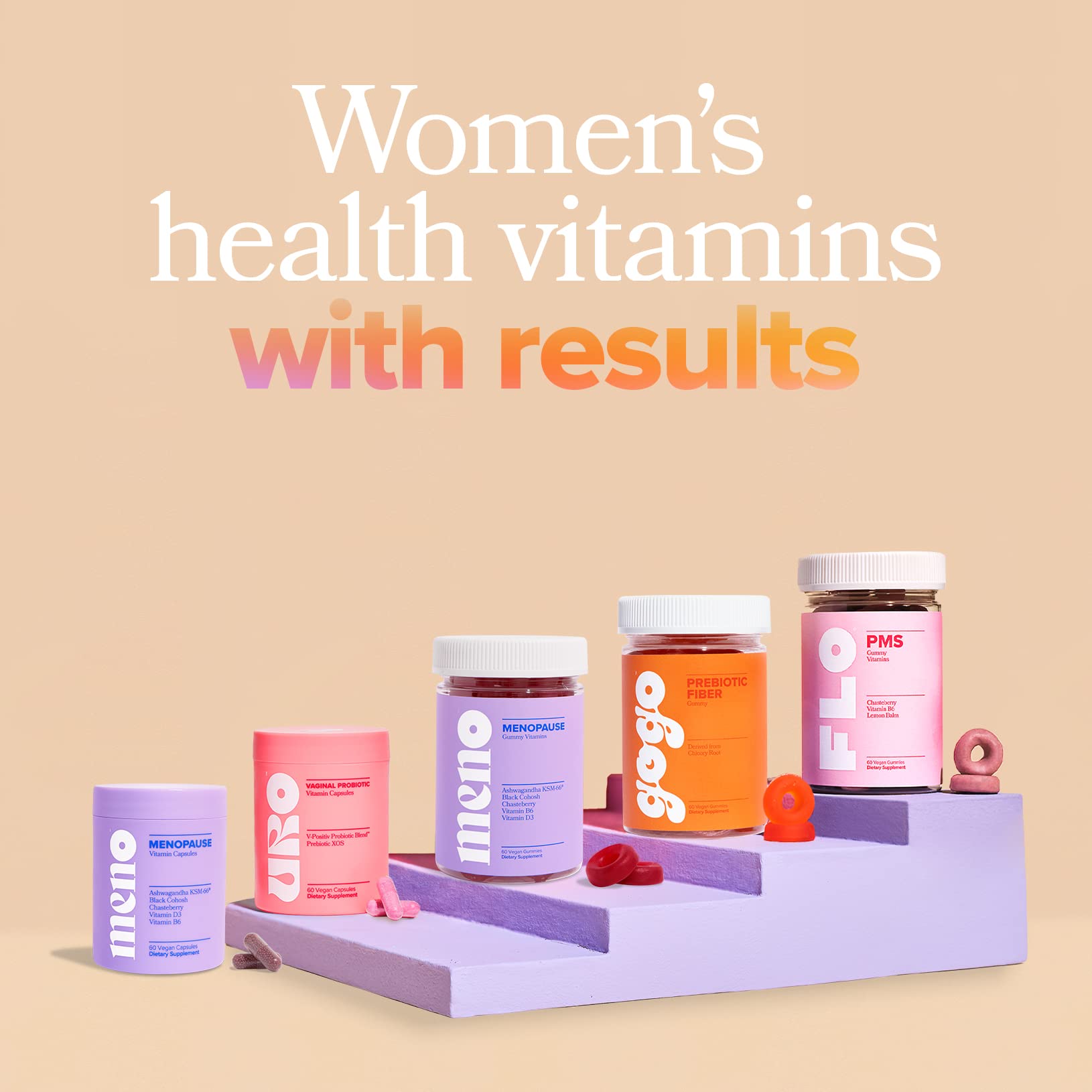 MENO Gummies for Menopause, 30 Servings (Pack of 1) - Hormone-Free Menopause O Positiv Au supplements