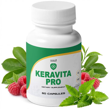 Keravita Pro - Natural Supplement with Vitamins C, Vitamin E, Green Tea, Turmeric & Mushroom for Hair & Nail | Non-GMO, Stimulant-Free | Made in the USA, GMP-Certified | 60 Capsules - 1 Month Supply Nature’s NutriWave Au supplements