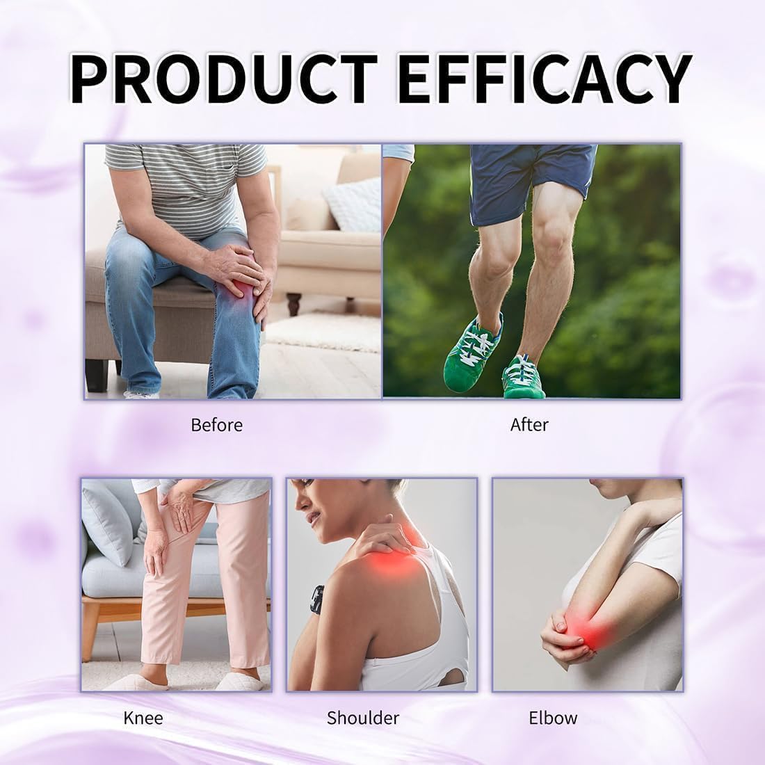 2PCS Joint Purple Gel, Purple Relief Soothing Massage Cream,Joint Activities Throughout The Body, Soothes Knees, Lumbar, Neck, Hands, and Feet Aoamsfu Au supplements