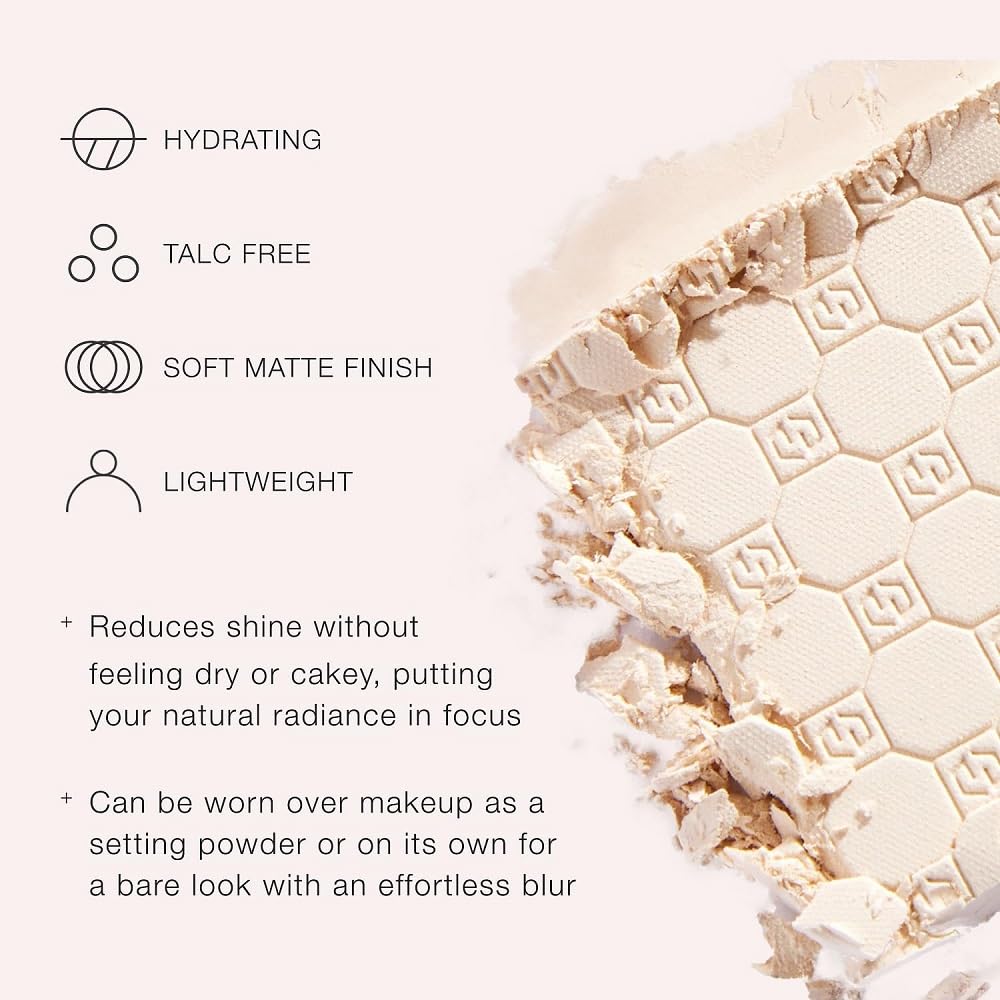 Jouer Soft Focus Hydrate & Setting - Pressed Powder with Matte Finish - Blurring Powder for Fine Lines and Pores - Set Face Makeup Foundation or Concealer - Translucent Jouer Au supplements