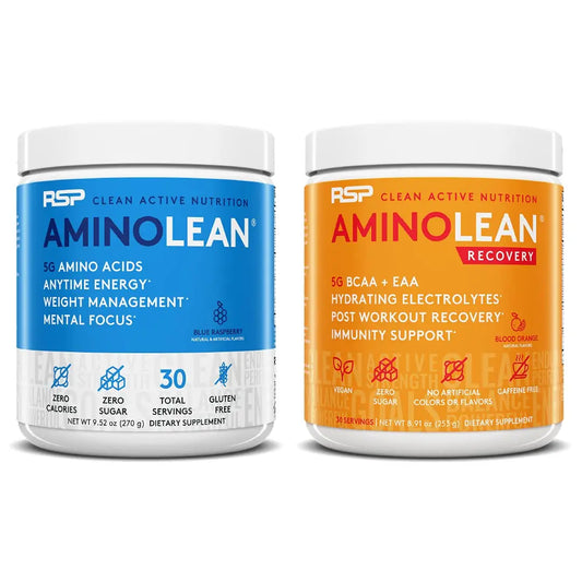RSP NUTRITION AminoLean Pre Workout Energy (Blue Raspberry 30 Servings) with AminoLean RSP NUTRITIONAU supplements